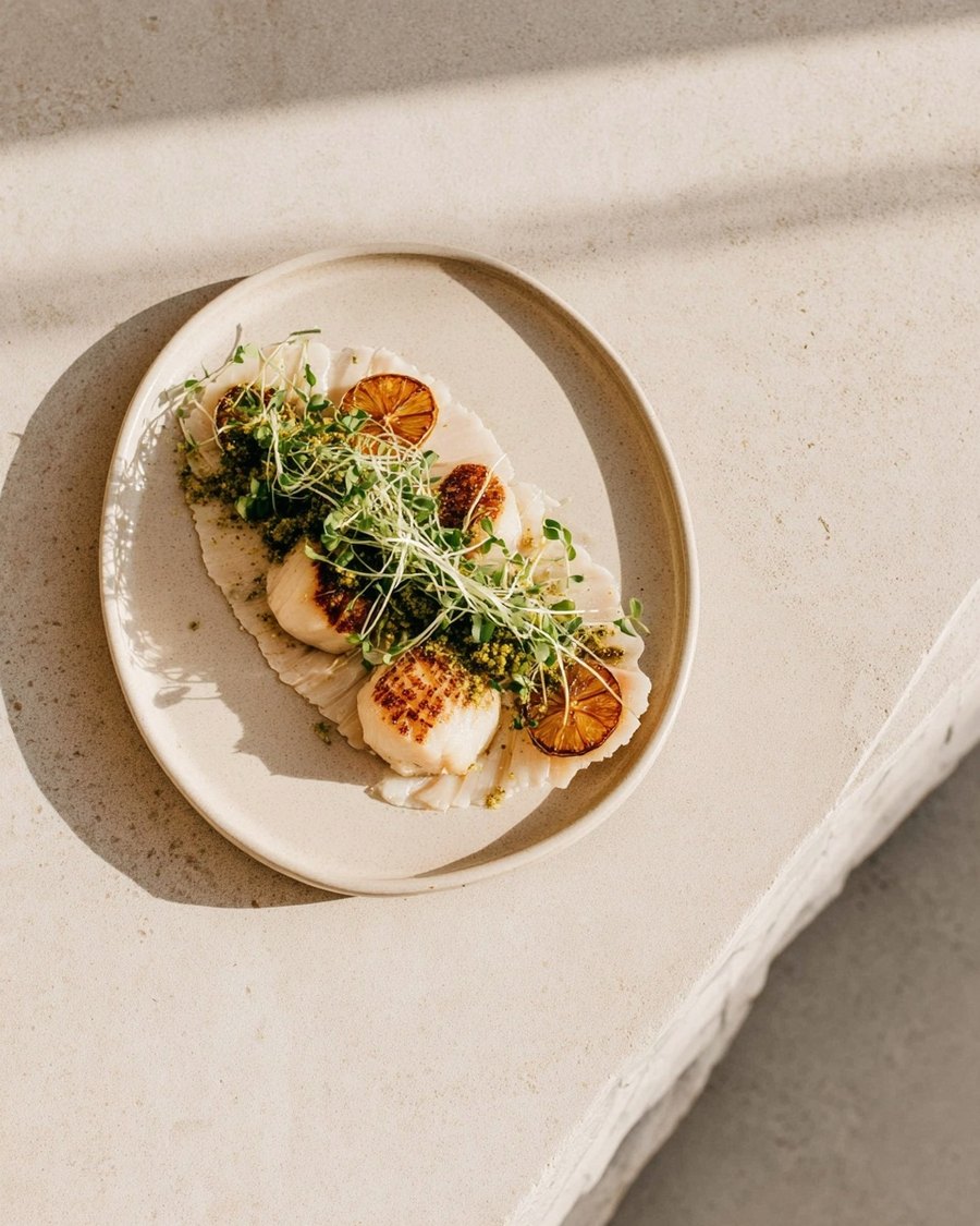 Plancha fish with herbs and olive oil